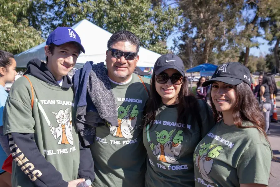 ASC employees in Team Brandon shirts