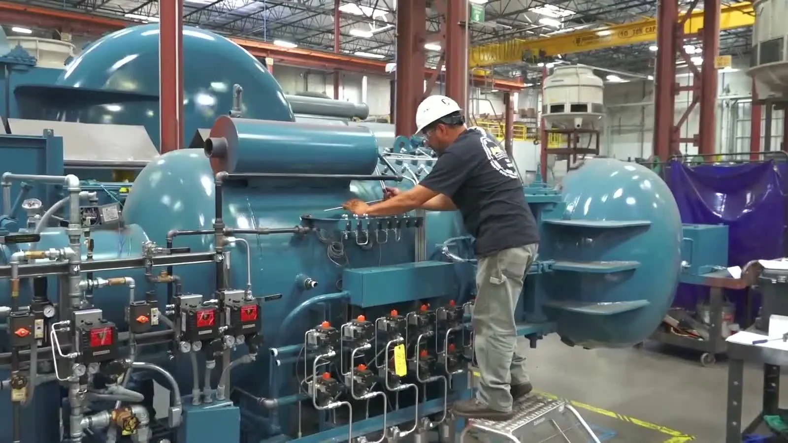 Inside the ASC Process Systems plant in Valencia, California