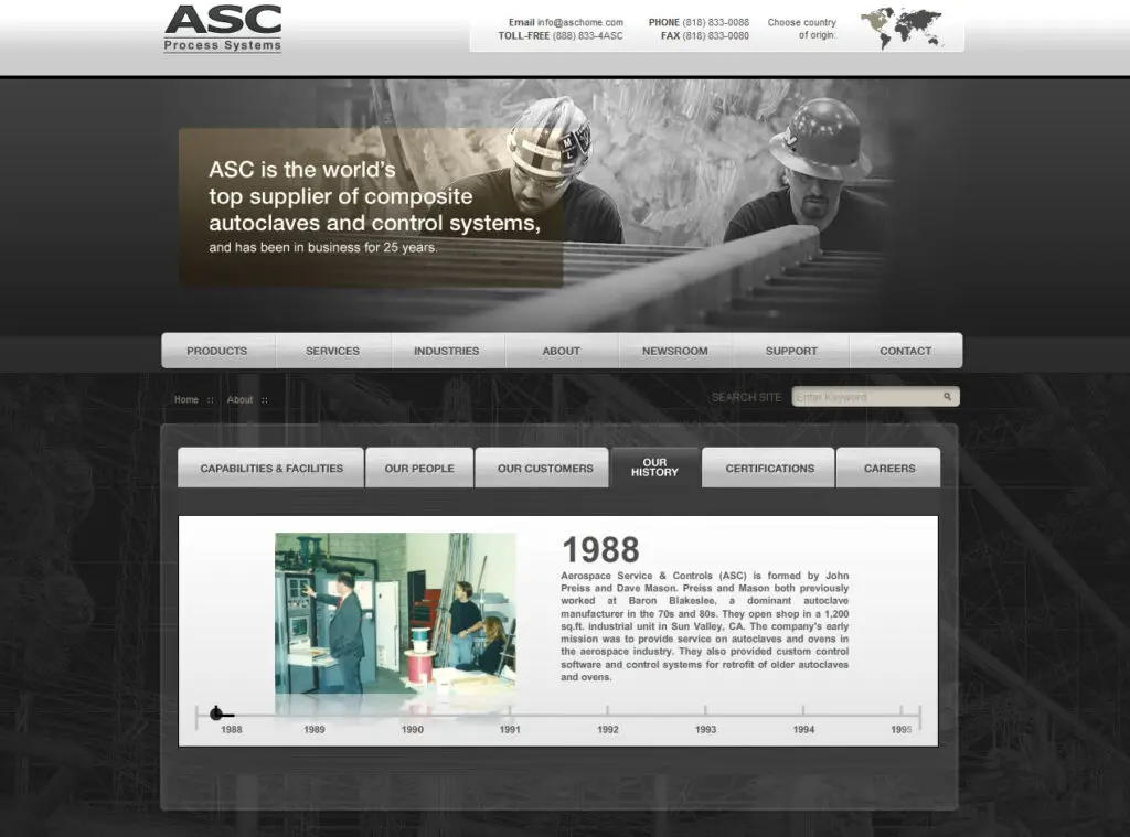 ASC launches new corporate website